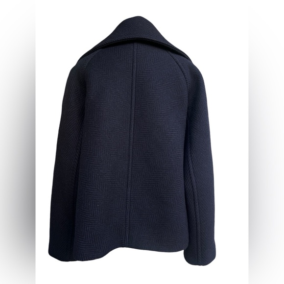 Hermes navy chervon pattern short coat - Picture 4 of 9